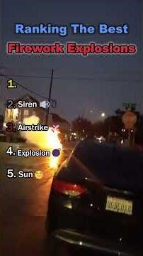 Ranking the Best Firework Explosions