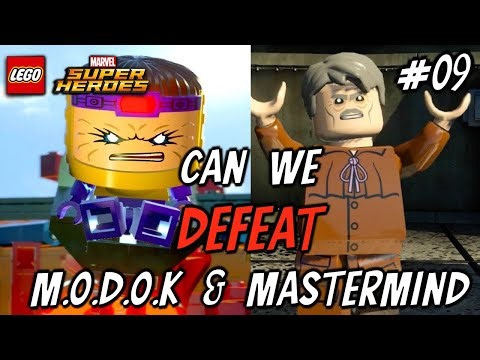 Lego Marvel Super Heroes | Can We Defeat M.O.D.O.K And Mastermind? (Full Game) Playthrough Part 9