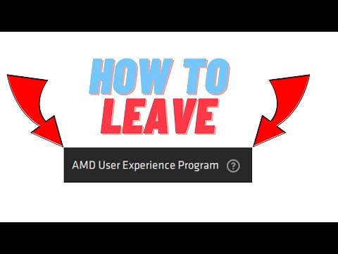 How to Leave the AMD User Experience Program in 2021
