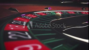 Roulette table close up at the Casino