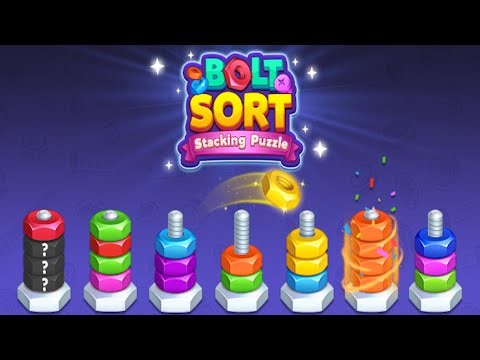 Bolt Sort - Stacking Puzzle (by CELLSOFT) IOS Gameplay Video (HD)