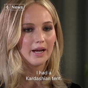 186K views · 74 shares | "Summoning that kind of darkness...that was tough. I don't know if I would be able to do that again." Jennifer Lawrence says she had a "tent that had the Kardashians playing 24/7" to help her get away from the intensity of filming her new movie Mother!. | Channel 4 News | Facebook