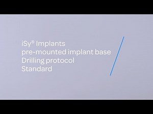 iSy Implants pre-mounted implant base, Drilling protocol | Handling-Tutorial