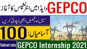 GEPCO Internship Jobs 2021 | | GEPCO Jobs 2021 | WAPDA Internship 2021 #gepcojobs2021 #internship #wapdajobs GEPCO Internship 2021 has been announced through the advertisement Gepco Gujranwala Electric Power Company and applications from the suitable persons are invited on the prescribed online application form online at Gepco Website. In these Gujranwala Electric Power Company Jobs the eligible Male/Female candidates from across the country can apply through the procedure defined by the organiz