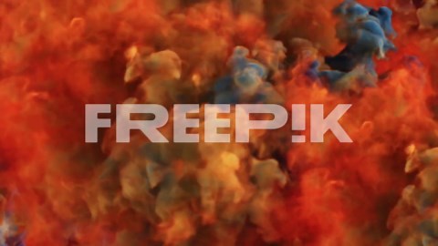 Slow Motion of coloured smoke loop | Premium Stock Video Footage
