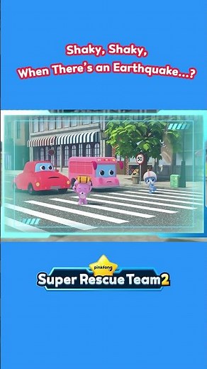 Earthquake Safety Song 🌍 What to Do When It Shakes! #SuperRescueTeam #shorts