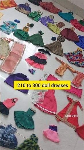 210 to 300 Barbie doll dresses collection