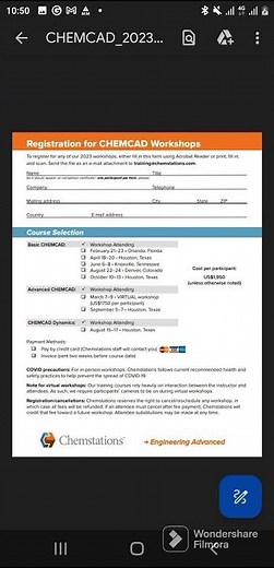 Chemcad simulation software for chemical engineers.