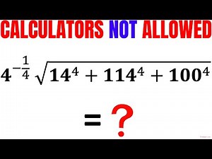 A Tricky Problem | Learn how to use the Pascal's Triangle | Calculators NOT Allowed