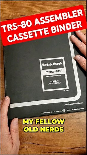 TRS-80 Editor/Assembler Binder from 1978!