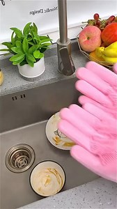 7.6K views · 32 reactions | High quality Silicon dishwashing kitchen Hand Gloves | Shoppers | Facebook