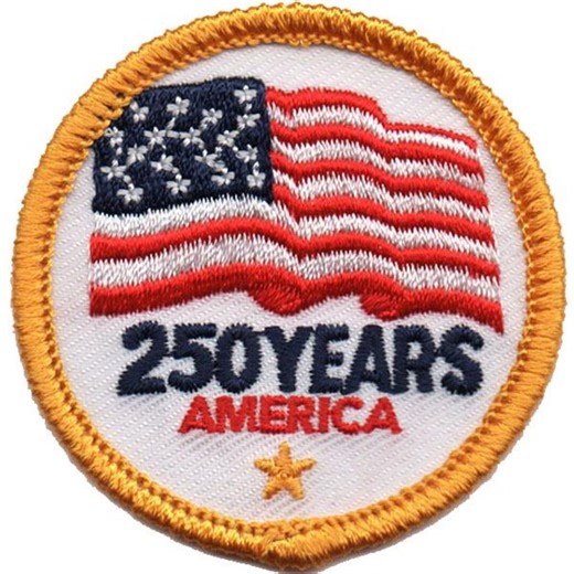 250 Years America Patch Patriotic American History Embroidered Iron On - Etsy