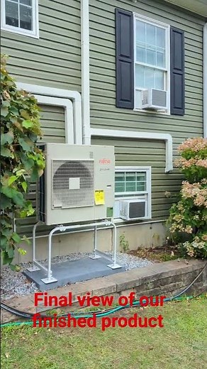 Fujitsu Mini split heat pump installation