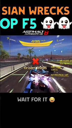 Lamborghini Sian wrecks F5 Roadster at Asphalt 8 Multiplayer season