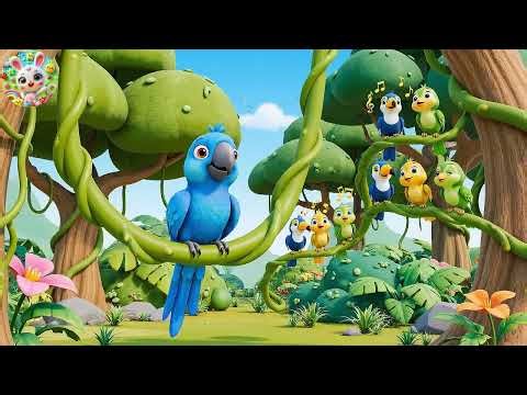 Squawk Squawk Parrot Jungle Swing 🦜🌴 | Fun Nursery Rhymes for Kids | Baby Songs