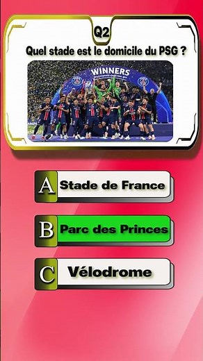 Today's quiz about Paris 3/5