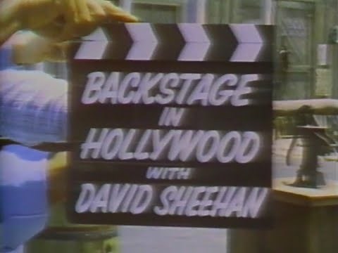 KNXT-2 1975 Backstage in Hollywood with David Sheehan Ai Restored.