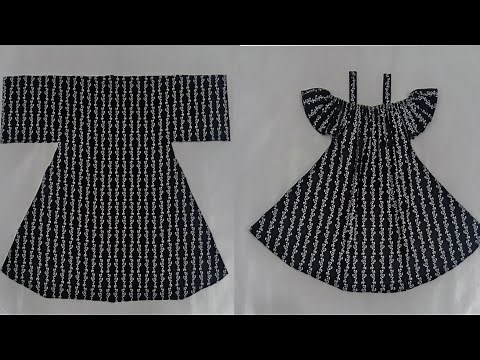 Beautiful baby frock cutting and stitching|1-2-year girl dress cutting and stitching|Frock Design