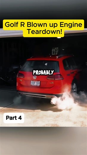 Golf R Blown up Engine Teardown!-p4#engine #rebuilding #enginebuild #car #fyp