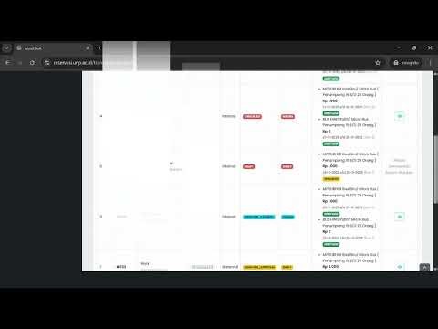 Tutorial Website Reservasi: Admin Menu Transaksi