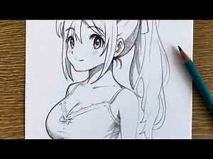 Como Dibujar una Chica Anime | Fácil Para Principiantes - Paso a Paso How to draw Anime Girl