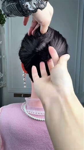 Elegant Low Bun Hairstyle with Floral Hairpin 🌹✨ | Bridal & Party Look