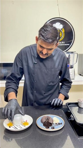 Molten lava cake complete recipe on my YouTube channel #moltenlava #lavacake #ahculinary #cake