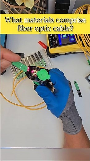 The Optical Fiber (The Light-Carrying Core) material ✨💡 #Fiber #Light #Core #Material