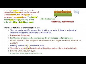 Define and explain chemisorption.