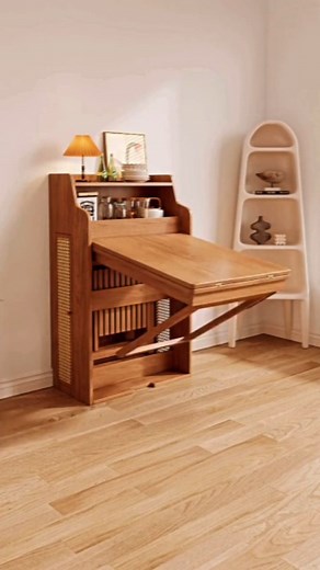 38 reactions · 3 comments | Folding cabinet + dining + study table 3 in 1 Smart furniture. . . . . . #smartfurniture #smarthome #cabinet #dining #luxurylifestyle #luxuryfurniture #homedecor | Royal interior & Fabrics | Facebook