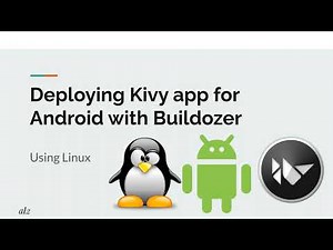 Deploying an Android application using buildozer