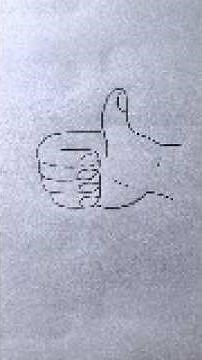 How to Draw a Thumbs Up Sign Easy | Like Symbol Drawing Step by Step