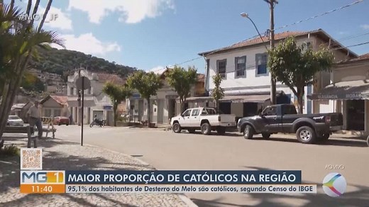 Desterro do Melo é a cidade com maior proporção de católicos na região