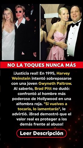 URGENTE: La amenaza de Brad Pitt a Harvey Weinstein que Hollywood ocultó por años