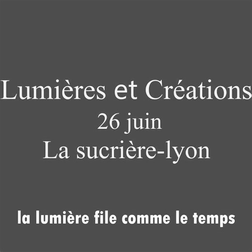 Animation – Projet effets de lumière