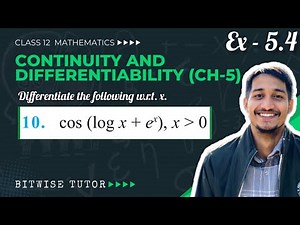 Class 12 Ex 5.4 Q10 Maths | Ex 5.4 class 12 maths q10 | Question 10 exercise 5.4 Class 12