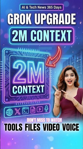 Grok 4.1 Fast (tool-calling focus, 2M context)#Grok #xAI #AIUpdates #AITools #AIAgents #RAG #video