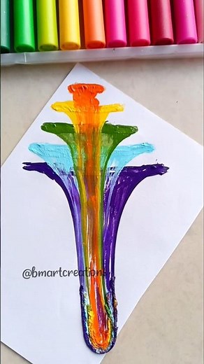 DIY Thread Art🌈| String pull Art 😍💕 #shorts #painting #threadart #canvaspainting #art #diy #ytshorts