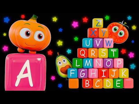 ¡Canción del Abecedario con Funky Fruits! 🎃 Aprender el ABC y Video Sensorial