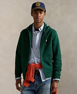 Polo Ralph Lauren Men's Double-Knit Full-Zip Hoodie - Macy's