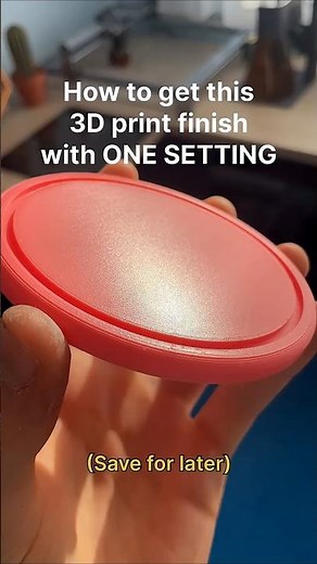 💡How to get smooth top finish through a simple setting! Subscribe for weekly 3D printing hacks!