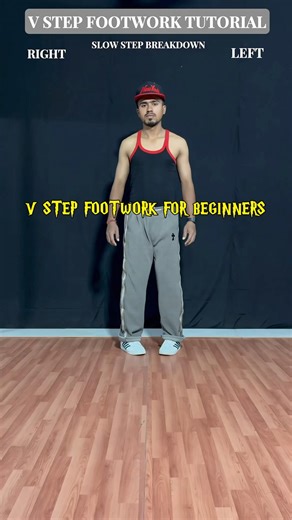 V-Step Footwork For Beginners #ytshorts #shortvideo #vstep #footworktutorial #dancetutorial