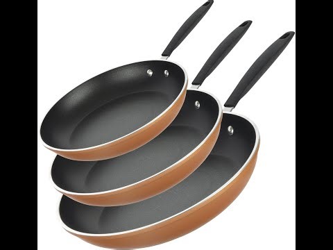 Gotham Steel 3-Piece Nonstick Fry Pan Set Review - Pros & Cons - Gotham Steel frying pan