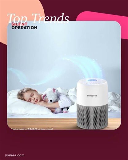 Honeywell 3in1 Air Purifier For Home Office H13 HEPA Activated Carbon