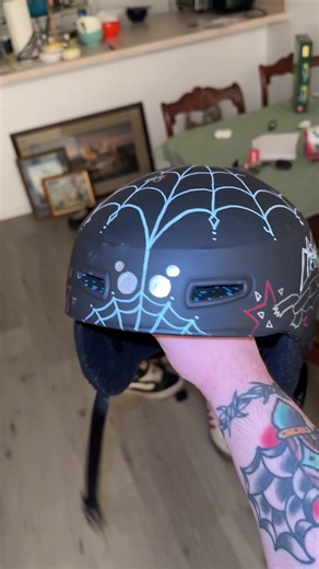 Customizing My Snowboard Helmet with Paint Pen Art