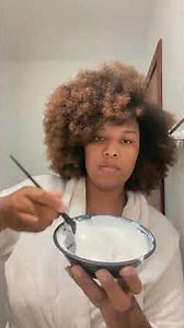 How to relax your hair at home 💆🏾‍♀️ #relaxing #curlyhair #afrohair