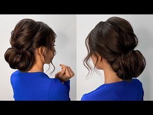 Wedding Low bun. Step by step tutorial