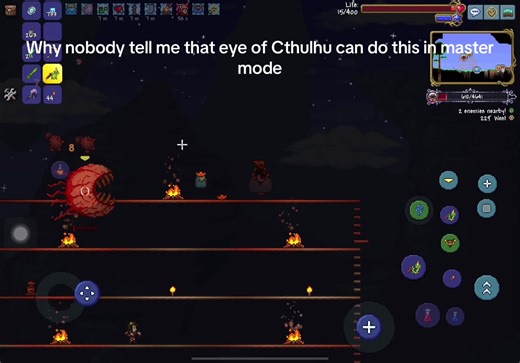 Eye of Cthulhu Strategies in Master Mode Terraria