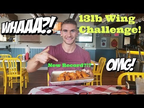 CRAZY CHICKEN WING CHALLENGE!! Eating 13lbs of wings?! Most ever?