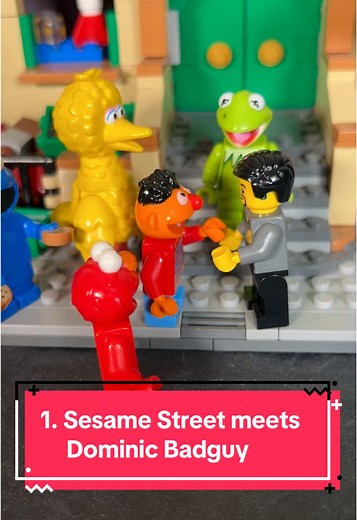 Sesame Street Characters Meet Dominic Badguy in LEGO